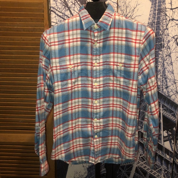J. Crew Shirts J Crew Mens Plaid Flannel Shirt Poshmark